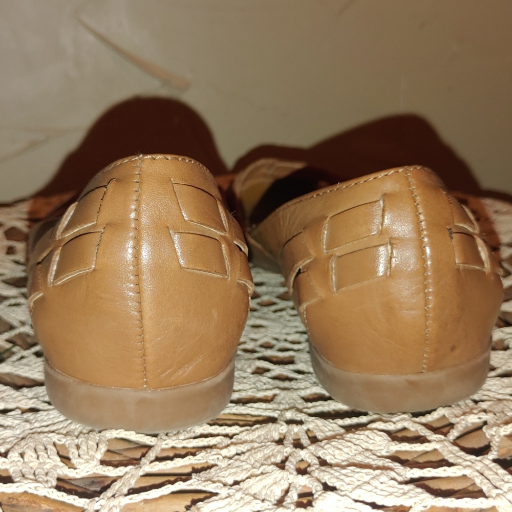 BareTraps Elton Chestnut Brown Tan Leather Huarache Gladiator Flats Shoes 6M - Picture 7 of 13